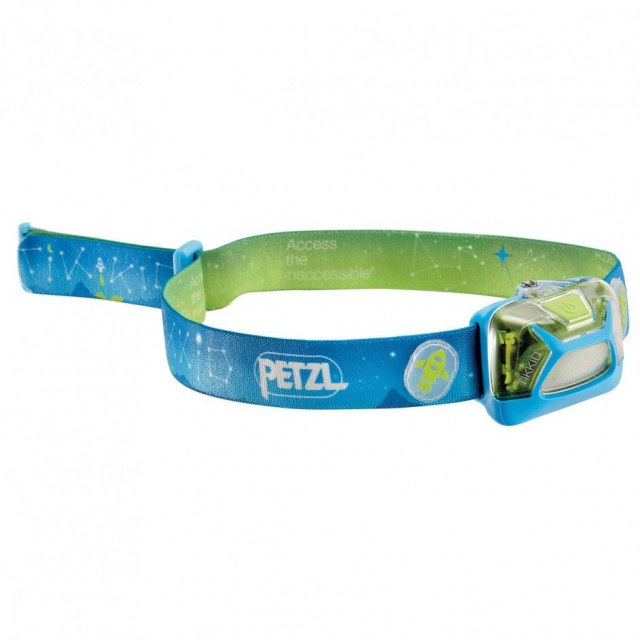 Hoofdlamp voor kinderen blauw.